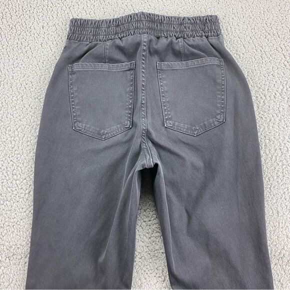 Spanx Stretch Twill Cargo Zipper Ankle Washed Black Pull-On Joggers  |  Size:  S - Picture 7 of 16